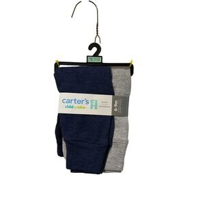 Child of Mine by Carters Baby Pants 2 Pack Navy‎ Gray 6-9 Months NEW